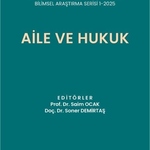 "Aile ve Hukuk" Konulu Kitabımız Yayınlanmıştır