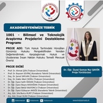 Öğretim Üyemiz Dr. Öğr. Üyesi Gamze Nur Şahin'in Projesi Desteklenmeye Hak Kazandı